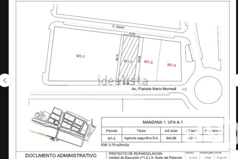 Land plot à vendre à Sagunto, Valencia, Espagne, 643 m2 No. 173262 - photo 5