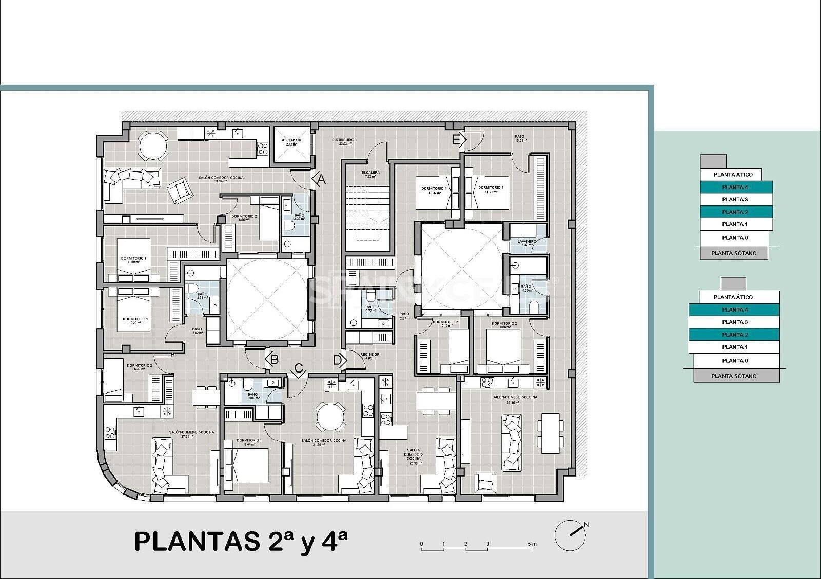 Attico a Torrevieja, Alicante, Spagna 3 camere da letto, 107 mq. N° 140108
