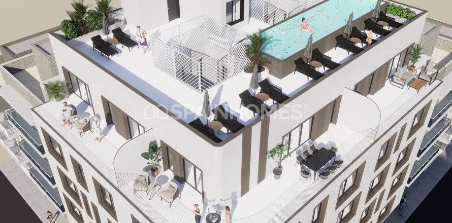 Apartment in Torrevieja, Alicante, Spain 2 bedrooms, 61 sq.m. No. 140106