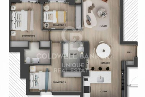 Apartamento en venta en Madrid, España 3 dormitorios, 86 m2 No. 157774 - foto 12