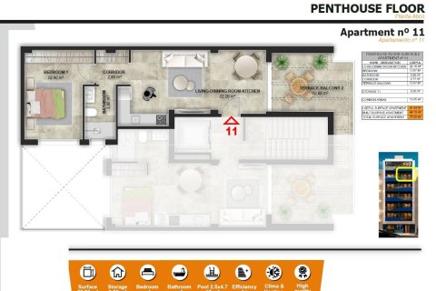 Wohnung zum Verkauf in Torrevieja, Alicante, Spanien 1 Schlafzimmer, 75 m2 Nr. 141823 - Foto 24