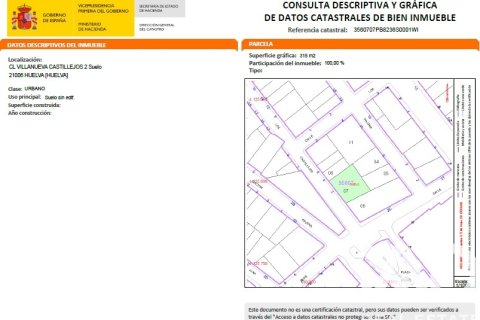 Tontti myytävänä Huelva, Espanja , 316 m2 No. 152695 - kuva 2