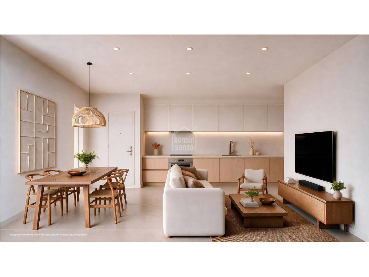 Apartamento en Mahon, Menorca, España 3 dormitorios, 82 m2 No. 190496