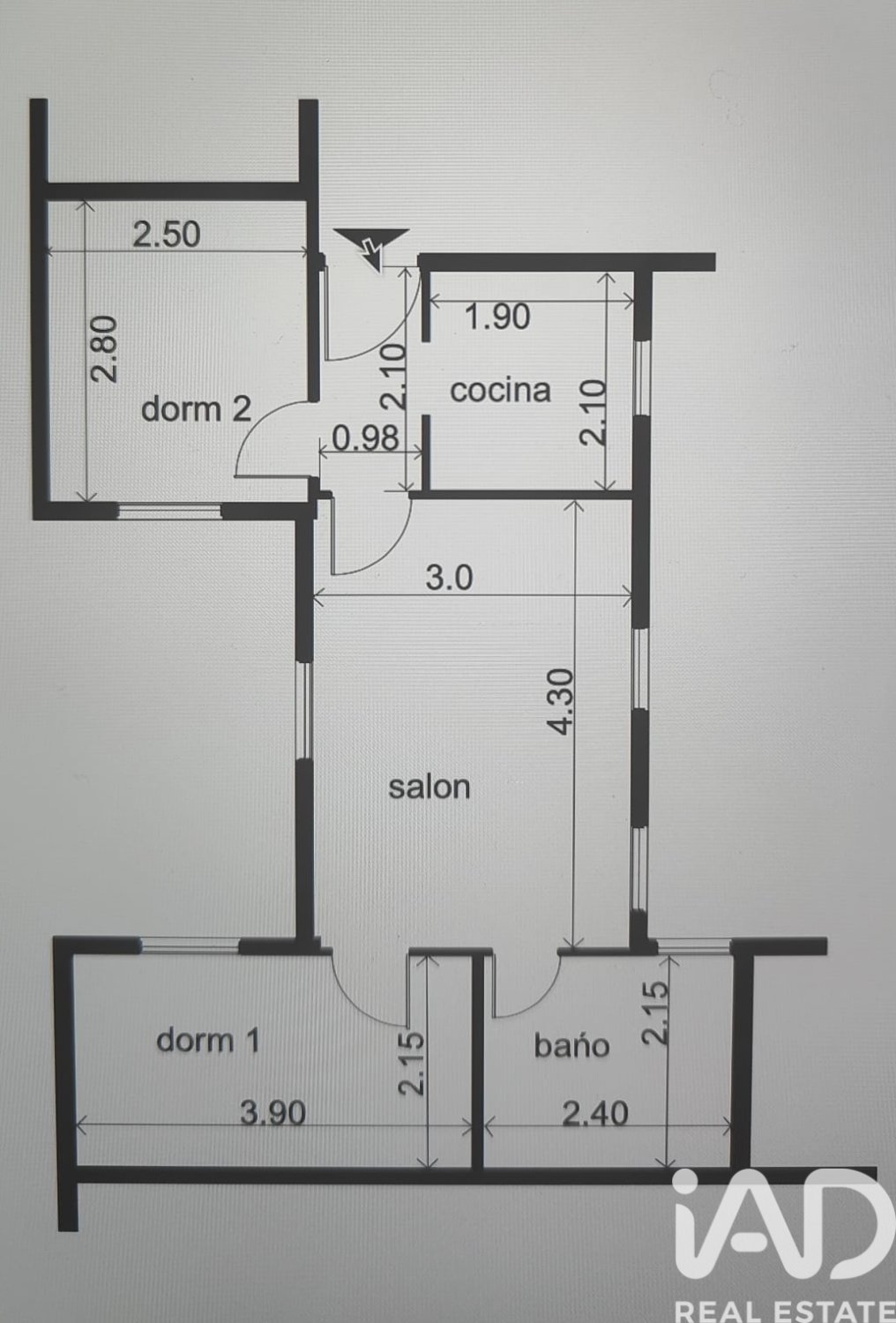 Apartment à Madrid, Espagne 2 chambres, 49 m2 No. 195132