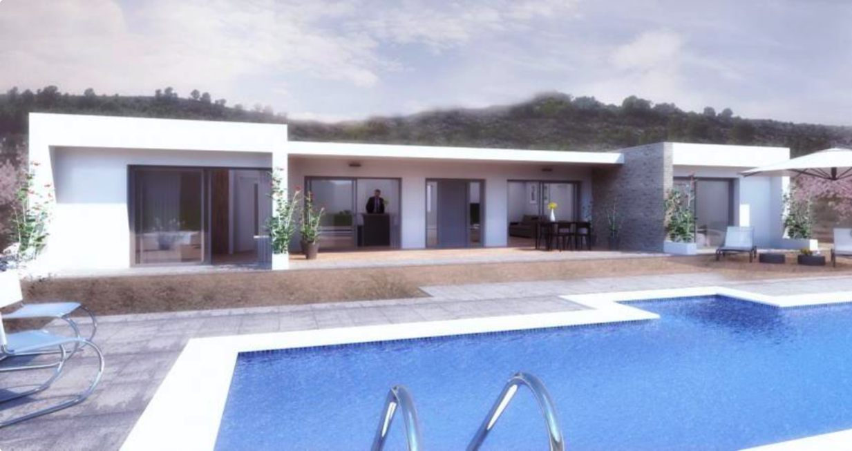 Villa i Pinoso, Alicante, Spanien 3 sovrum, 150 kvm. Nr. 81050