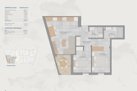 Huoneisto myytävänä Lo Pagan, Murcia, Espanja, 2 makuuhuonetta, 67 m2 No. 161210 - kuva 11