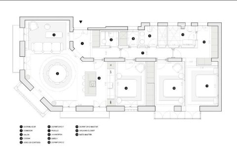 Wohnung in Madrid, Spanien 2 Schlafzimmer, 152 m2 Nr. 177538