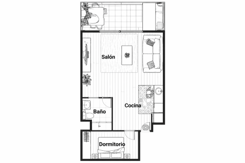 Apartament w Salou, Tarragona, Hiszpania 1 sypialnia, 60 mkw. nr 172606 – zdjęcie 17