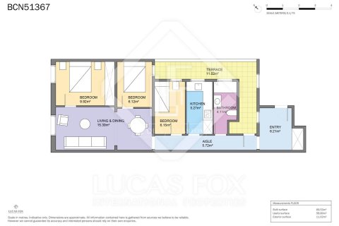 Apartament w Barcelona, Hiszpania 3 sypialnie, 68 mkw. nr 150860 – zdjęcie 24