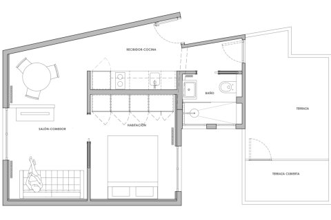 Apartment à vendre Barcelona, Espagne, 1 chambre, 49 m2 No. 133149 - photo 11
