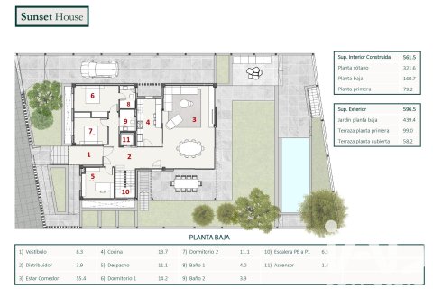 Hus till salu i Sitges, Barcelona, Spanien 5 sovrum, 560 kvm. Nr. 152676 - foto 17