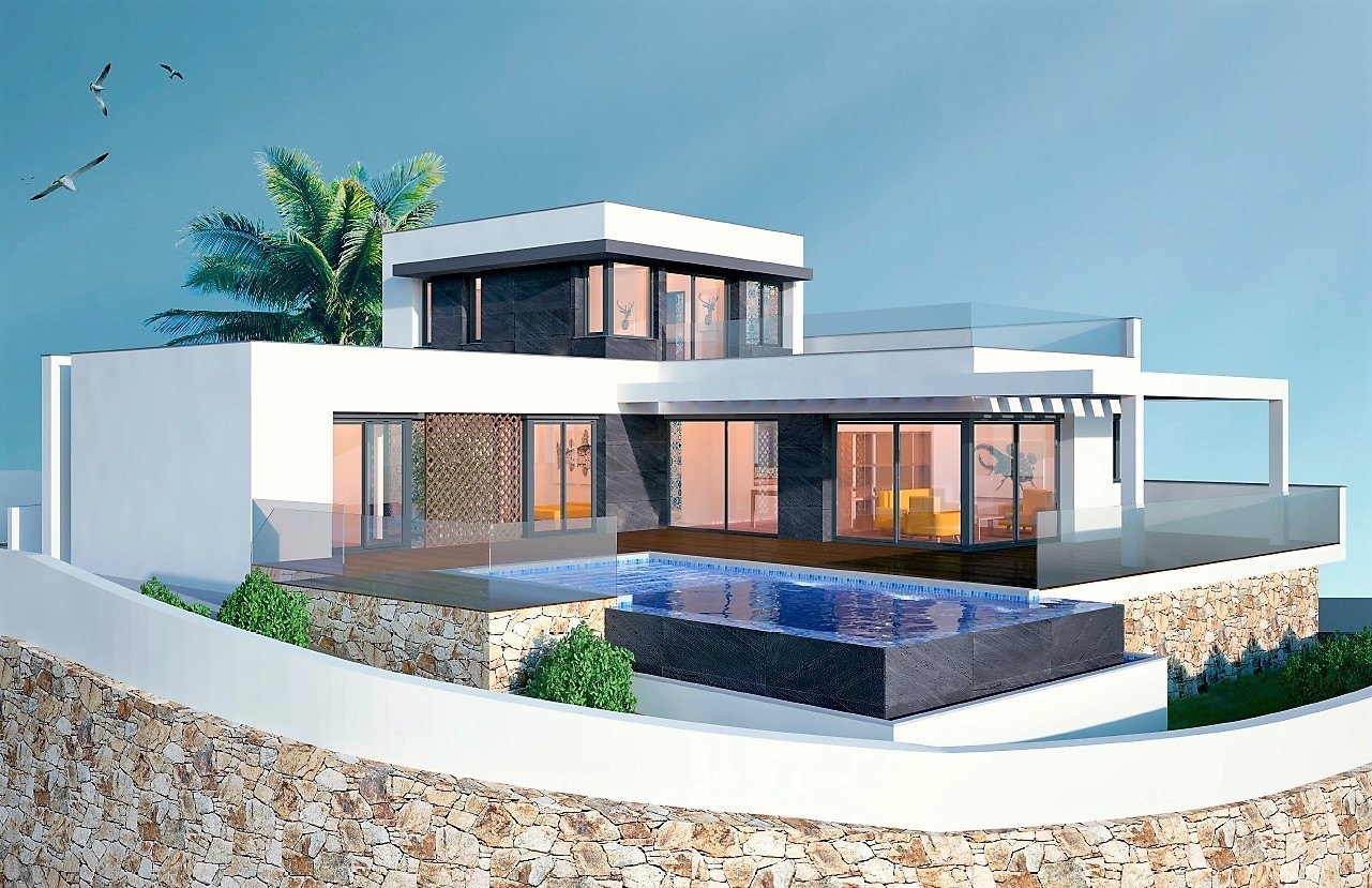 Villa en Moraira, Alicante, España 3 dormitorios, 219 m2 No. 54471