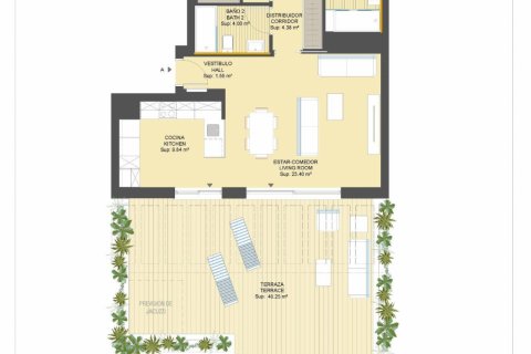 Huoneisto myytävänä Dehesa De Campoamor, Alicante, Espanja, 2 makuuhuonetta, 92 m2 No. 119173 - kuva 19