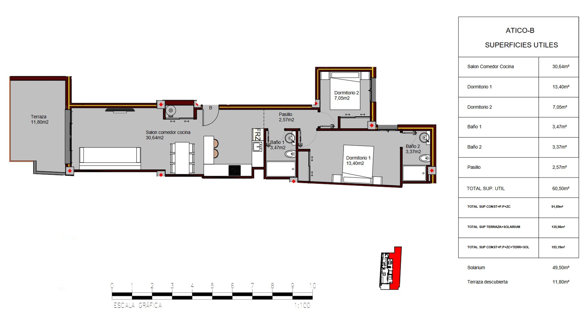 Apartment en Alegria Residencial XIX, Torrevieja, Alicante, Espagne 2 chambres, 153.19 m2 No. 71692