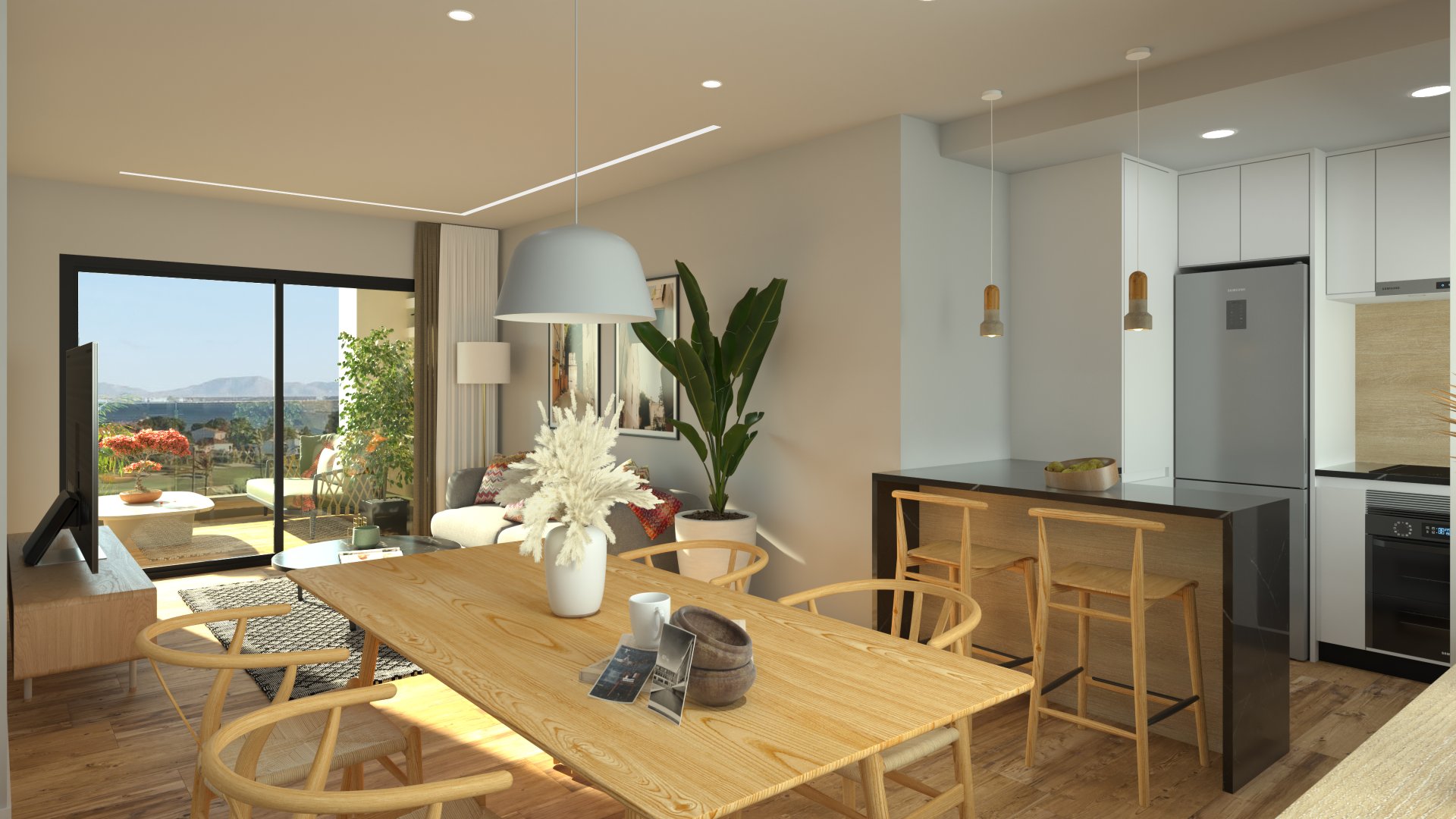 Penthouse w Los Alcazares, Murcia, Hiszpania 2 sypialnie,  nr 166230
