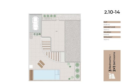 Villa zum Verkauf in Algorfa, Alicante, Spanien 3 Schlafzimmer, 116 m2 Nr. 196141 - Foto 17