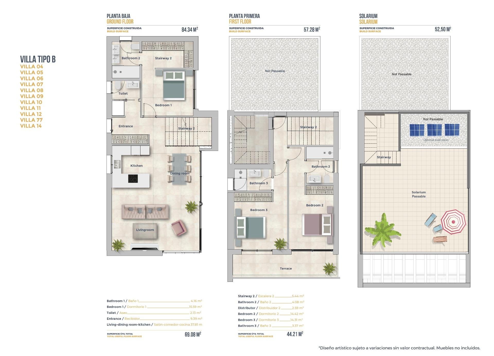 Villa a Finestrat, Alicante, Spagna 3 camere da letto, 141 mq. N° 141525