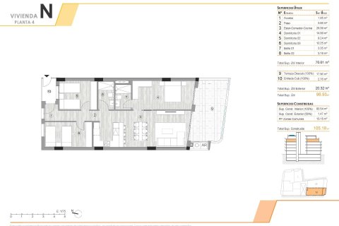 Apartament w Torrevieja, Alicante, Hiszpania 3 sypialnie, 90 mkw. nr 148371 – zdjęcie 10