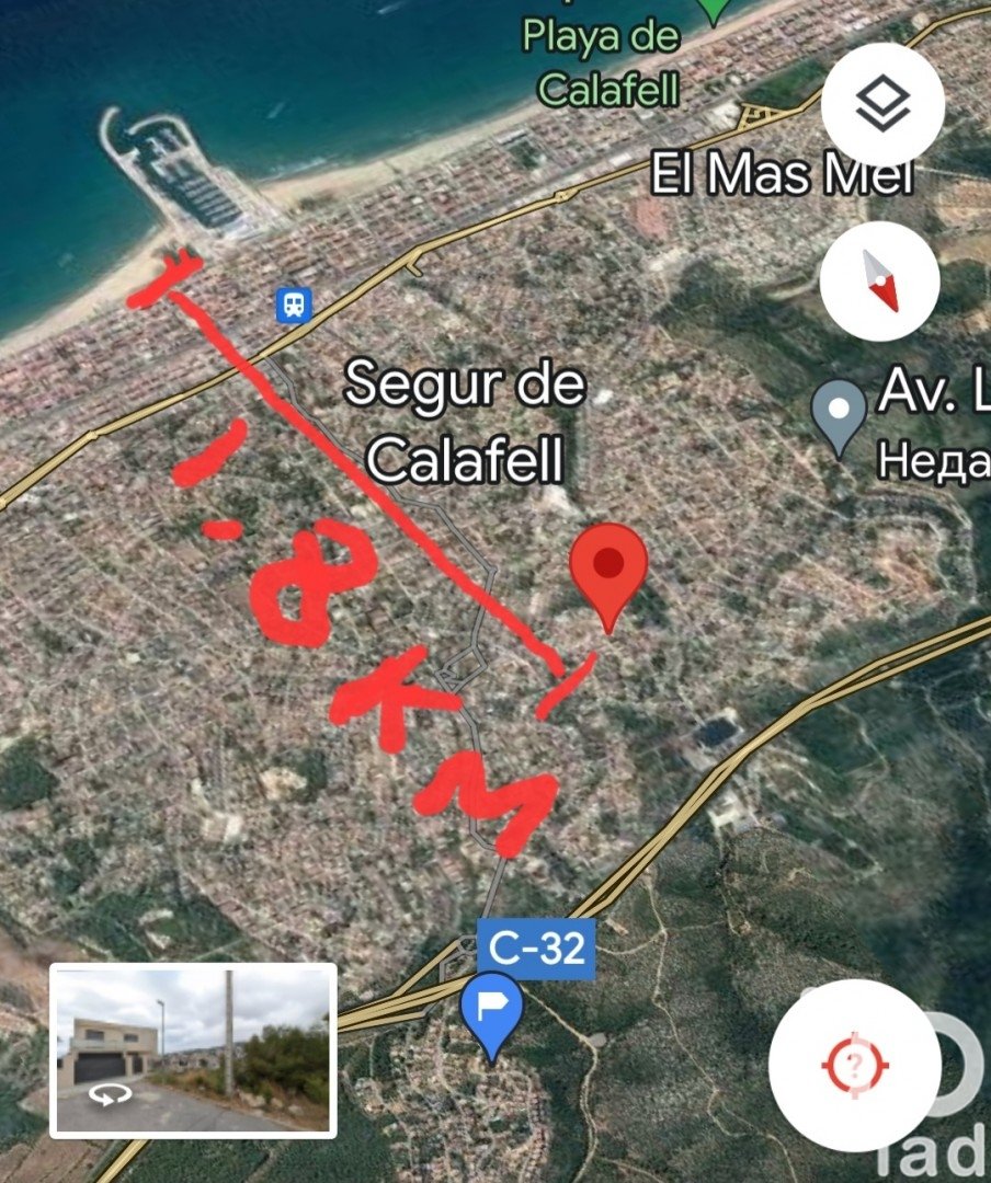 Tomt i Segur de Calafell, Tarragona, Spanien 615 kvm. Nr. 186169