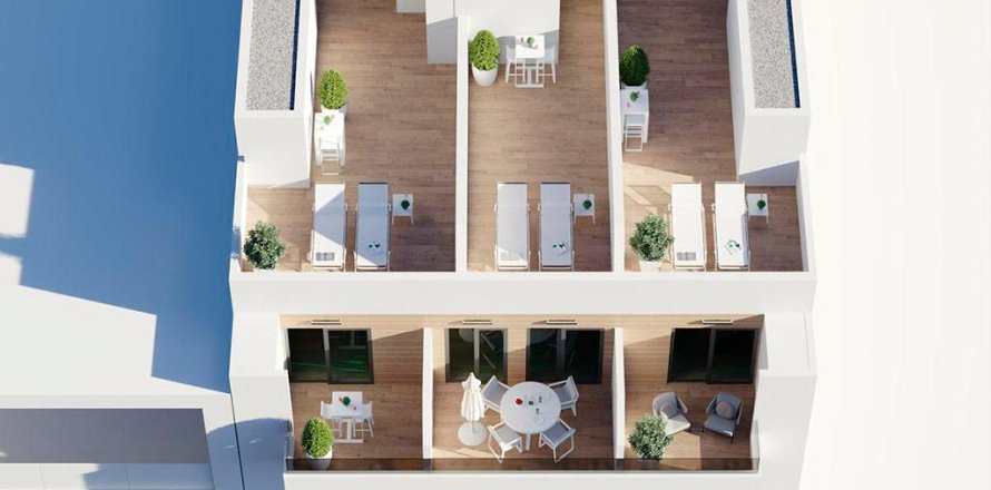 Wohnung in Torrevieja, Alicante, Spanien 1 Schlafzimmer, 74 m2 Nr. 178060