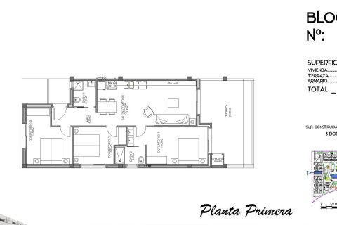 Huoneisto myytävänä Guardamar del Segura, Alicante, Espanja, 3 makuuhuonetta, 81 m2 No. 137141 - kuva 9