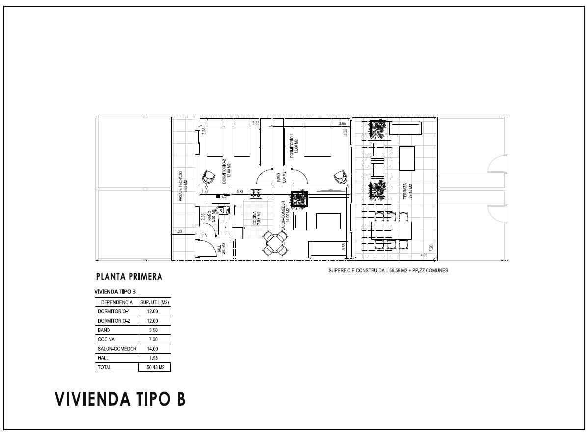 Appartamento a Vera, Almeria, Spagna 2 camere da letto, 55 mq. N° 192388