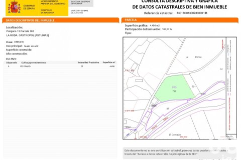 Tomt till salu i Castropol, Asturias, Spanien 1242 kvm. Nr. 186000 - foto 7