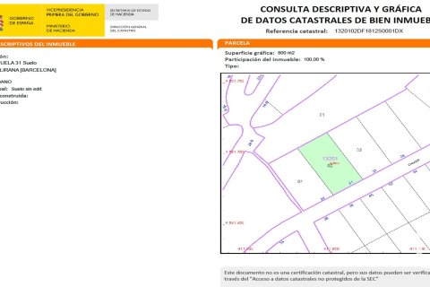 Parcela en venta en Vallirana, Barcelona, España 800 m2 No. 186088 - foto 13