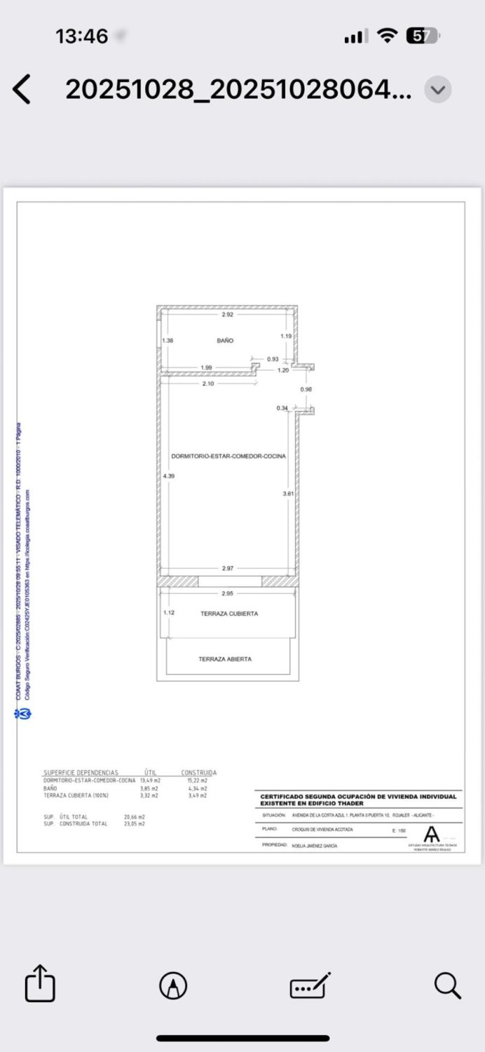Dzīvoklis Ciudad Quesada, Alicante, Spānijā 1 istaba, 30 m2 Nr. 184210