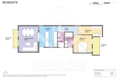 Dzīvoklis pārdošanā Barcelona, Spānijā 2 istabas, 71 m2 Nr. 150720 - attēls 24