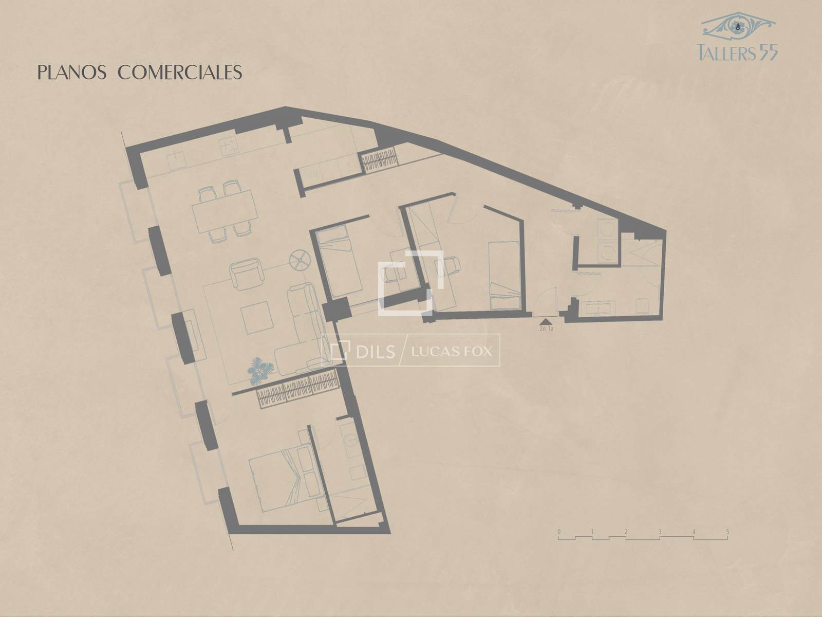 Apartment in Barcelona, Spain 3 bedrooms, 108 sq.m. No. 150725