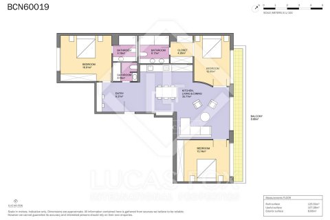 Apartamento en venta en Barcelona, España 3 dormitorios, 126 m2 No. 150721 - foto 21