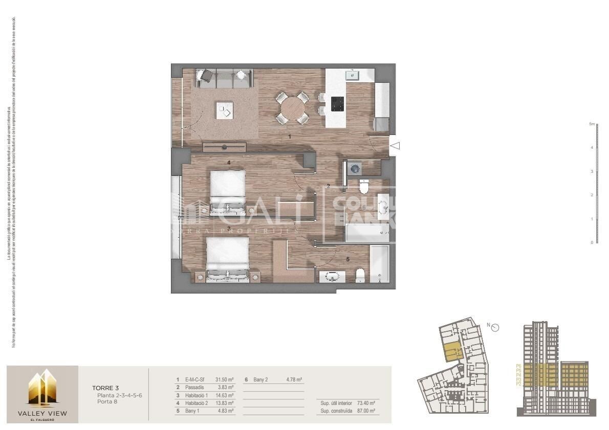 Huoneisto Principado De Andorra (Ninguna Poblacion Tiene C.P.), Lleida, Espanja 2 makuuhuonetta, 72 m2 No. 178572