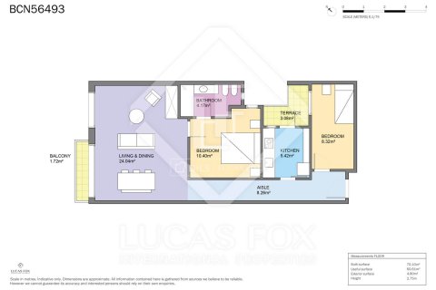 Dzīvoklis pārdošanā Barcelona, Spānijā 2 istabas, 66 m2 Nr. 150479 - attēls 26