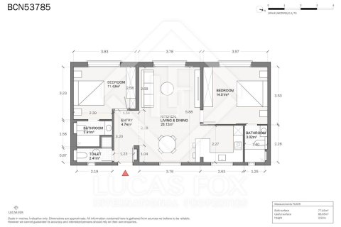 Wohnung zum Verkauf in Barcelona, Spanien 2 Schlafzimmer, 80 m2 Nr. 150478 - Foto 30