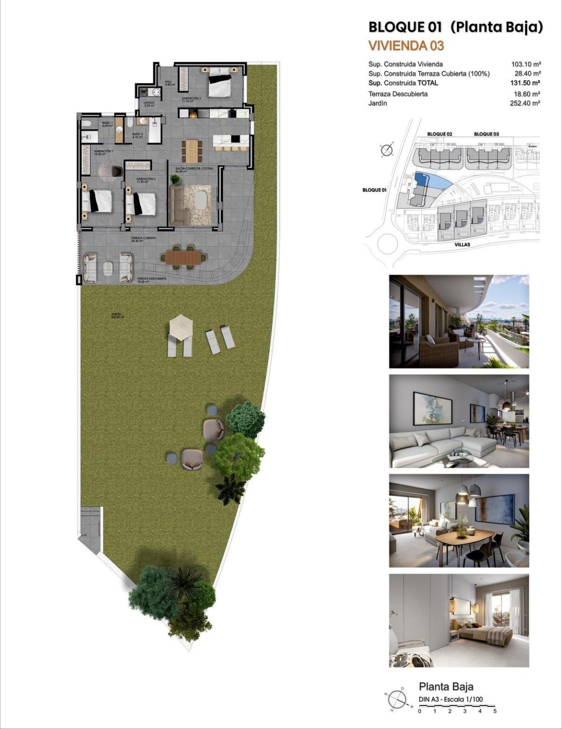 Wohnung in Finestrat, Alicante, Spanien 3 Schlafzimmer, 103 m2 Nr. 151711