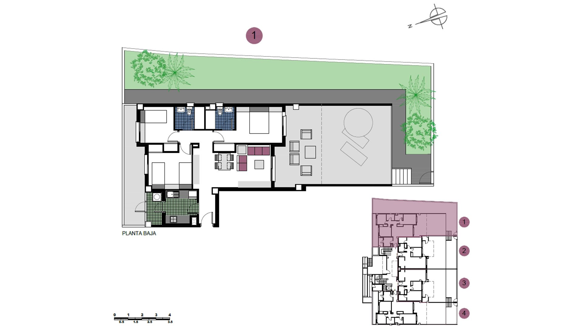 Wohnung in Lago Di Como, Mil Palmeras, Alicante, Spanien 3 Schlafzimmer, 73 m2 Nr. 64870