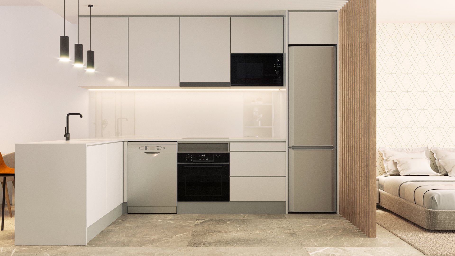 Квартира в Торревьеха, Аликанте, Испания 2 спальни, 100м2 №136648