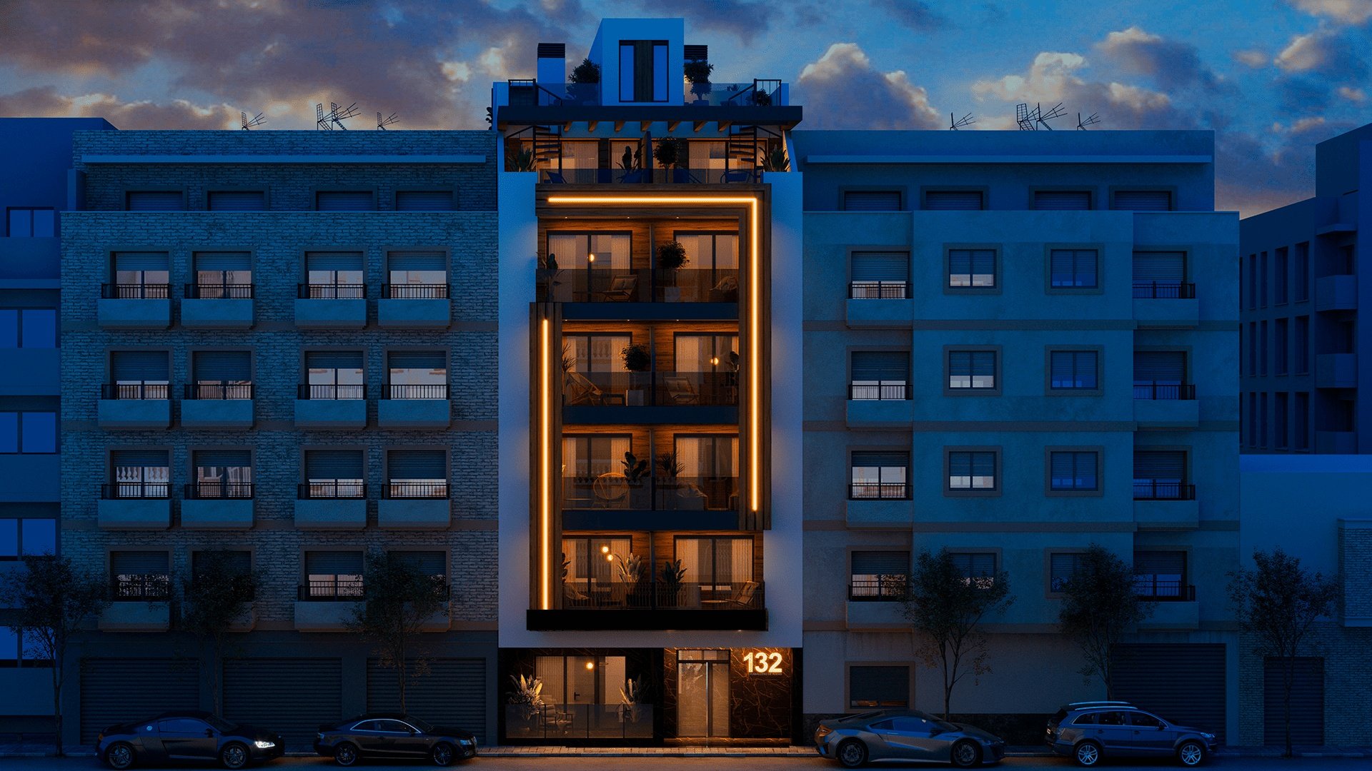 Квартира в Торревьеха, Аликанте, Испания 2 спальни, 100м2 №136648