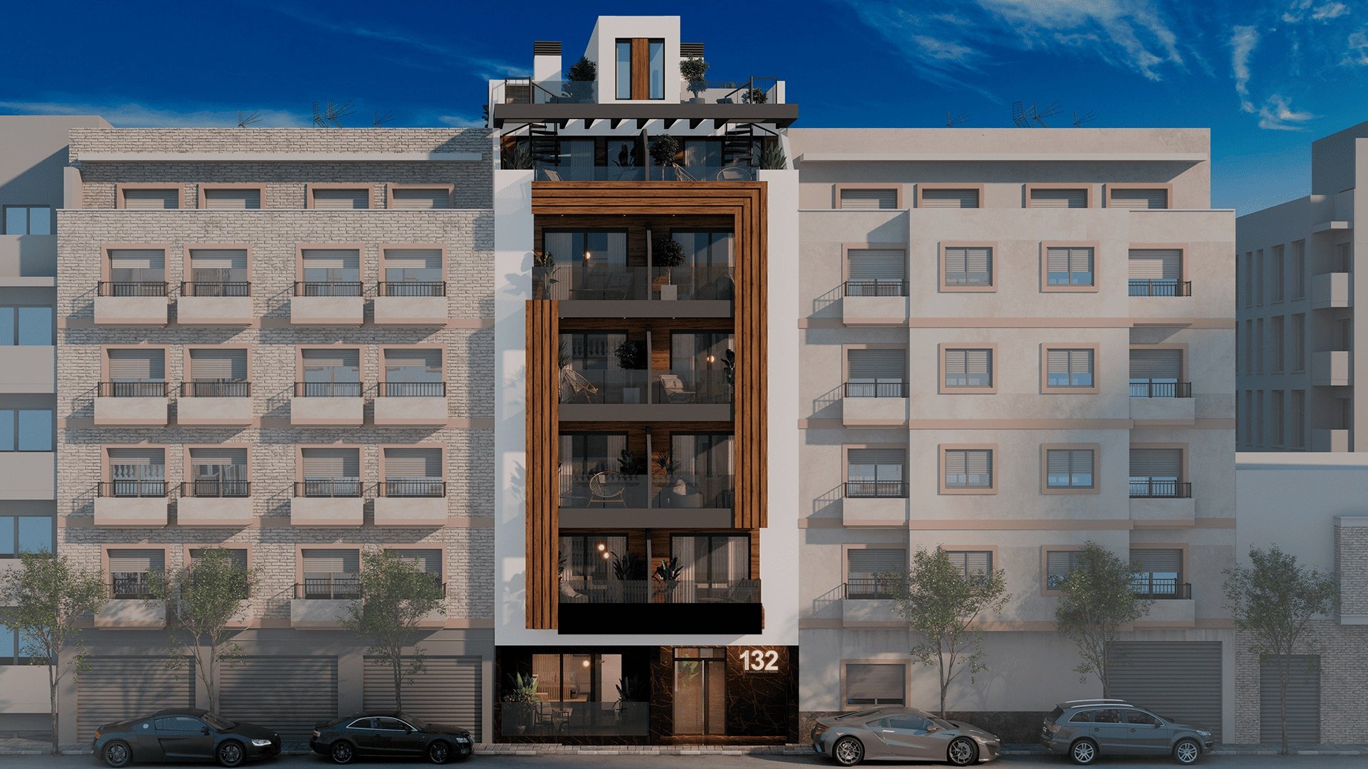 Квартира в Торревьеха, Аликанте, Испания 2 спальни, 100м2 №136648