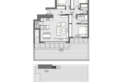 Kattohuoneisto myytävänä Torremolinos, Malaga, Espanja, 3 makuuhuonetta, 140.3 m2 No. 172689 - kuva 12