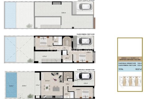 Huvila myytävänä San Javier, Murcia, Espanja, 3 makuuhuonetta, 125 m2 No. 142830 - kuva 13