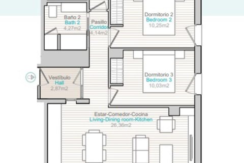 Huoneisto myytävänä Calpe, Alicante, Espanja, 3 makuuhuonetta, 120 m2 No. 149040 - kuva 2
