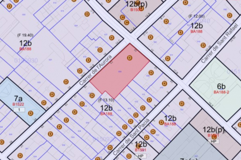 Land plot in Barcelona, Spain No. 167087