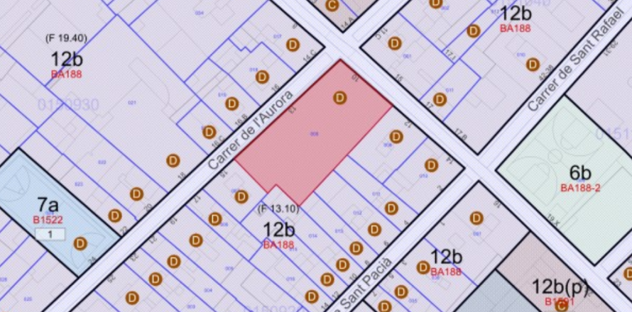 Land plot in Barcelona, Spain No. 167087