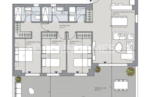 Kattohuoneisto myytävänä Benalmadena, Malaga, Espanja, 3 makuuhuonetta, 105 m2 No. 142697 - kuva 14