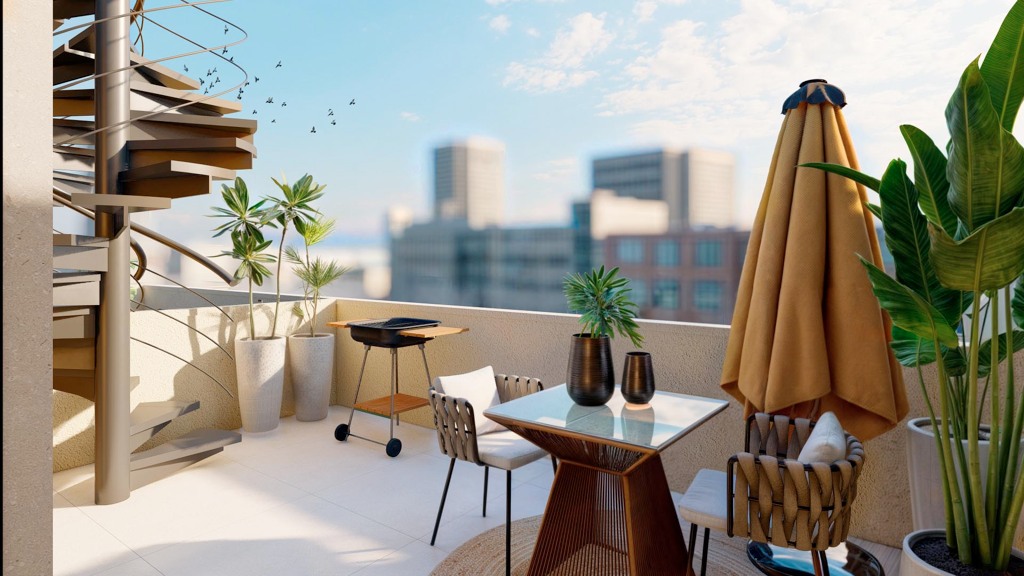 Penthouse w Madrid, Hiszpania 2 sypialnie, 91.55 mkw. nr 107248