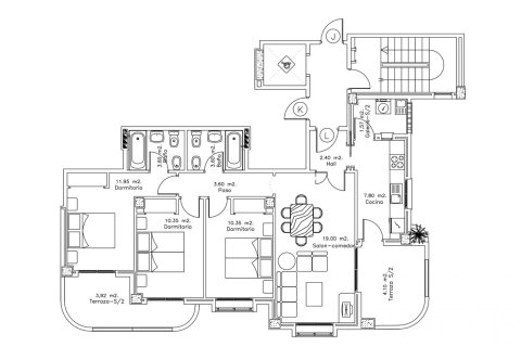 Huoneisto myytävänä La Manga del Mar Menor, Murcia, Espanja, 3 makuuhuonetta, 90 m2 No. 168709 - kuva 16