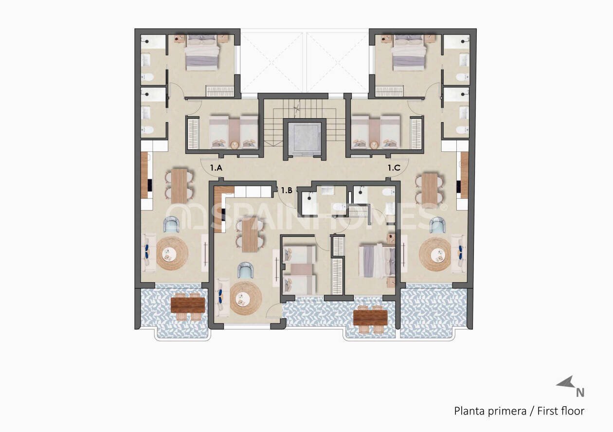Huoneisto Pilar de la Horadada, Alicante, Espanja 2 makuuhuonetta, 73 m2 No. 143872