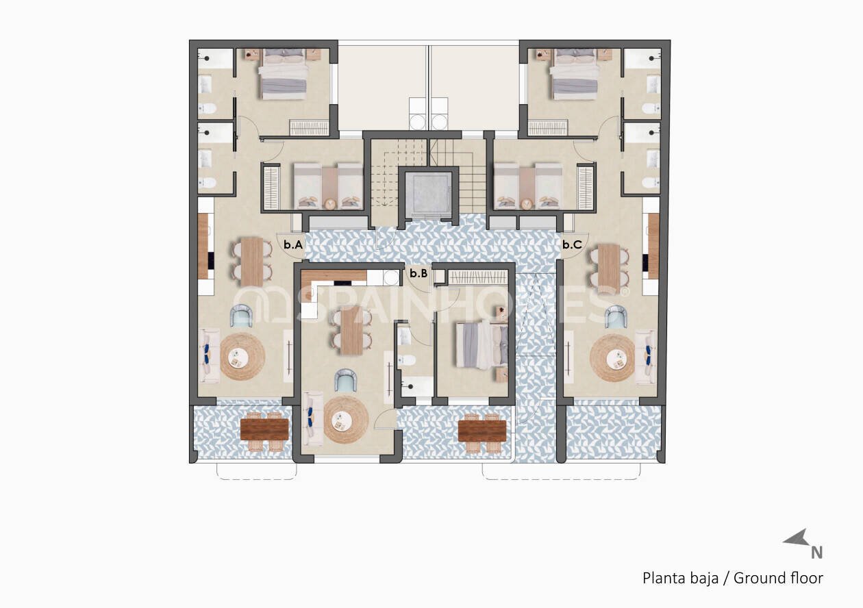 Huoneisto Pilar de la Horadada, Alicante, Espanja 2 makuuhuonetta, 73 m2 No. 143872